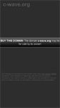 Mobile Screenshot of c-wave.org